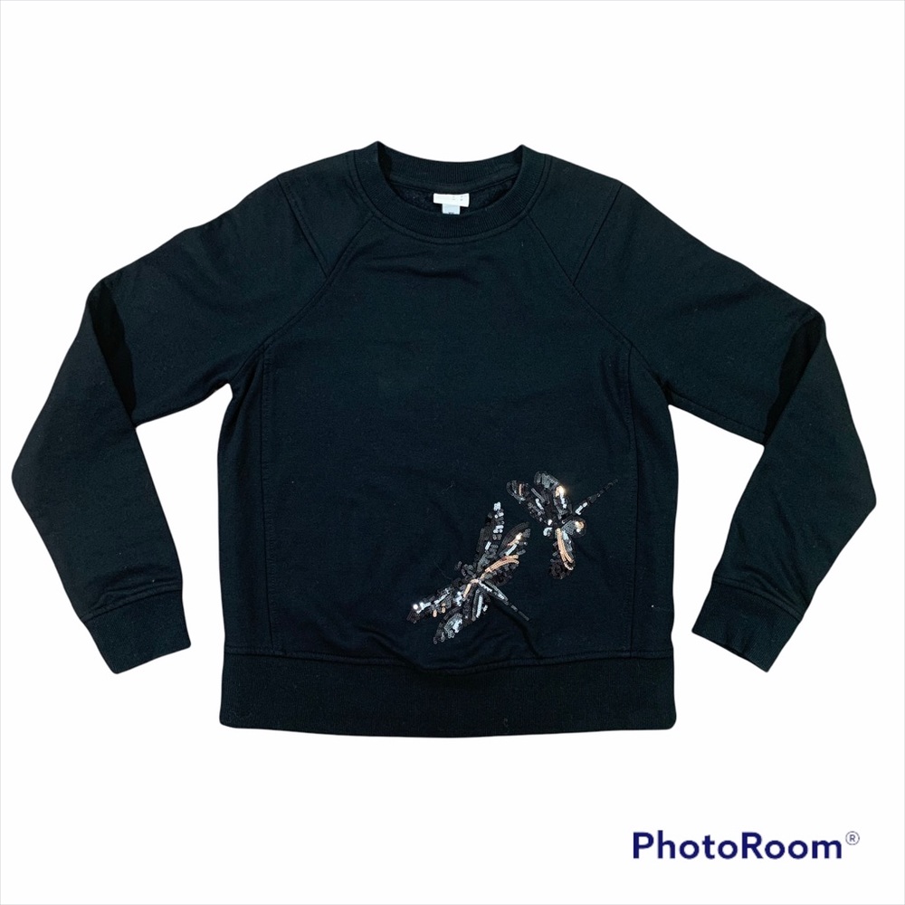 A New Day Black Long Sleeve Sweatshirt Size XS